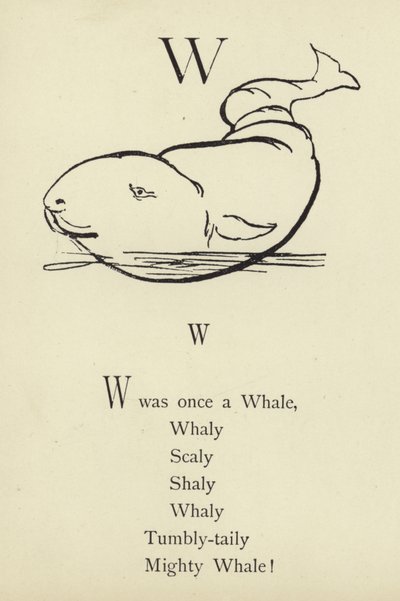 The letter W by Edward Lear